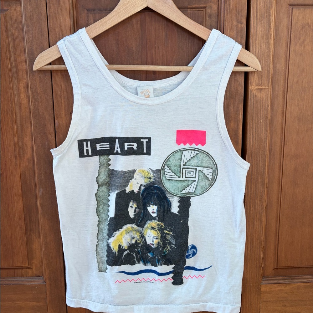 Vintage 1987 Heart (the band) Tank